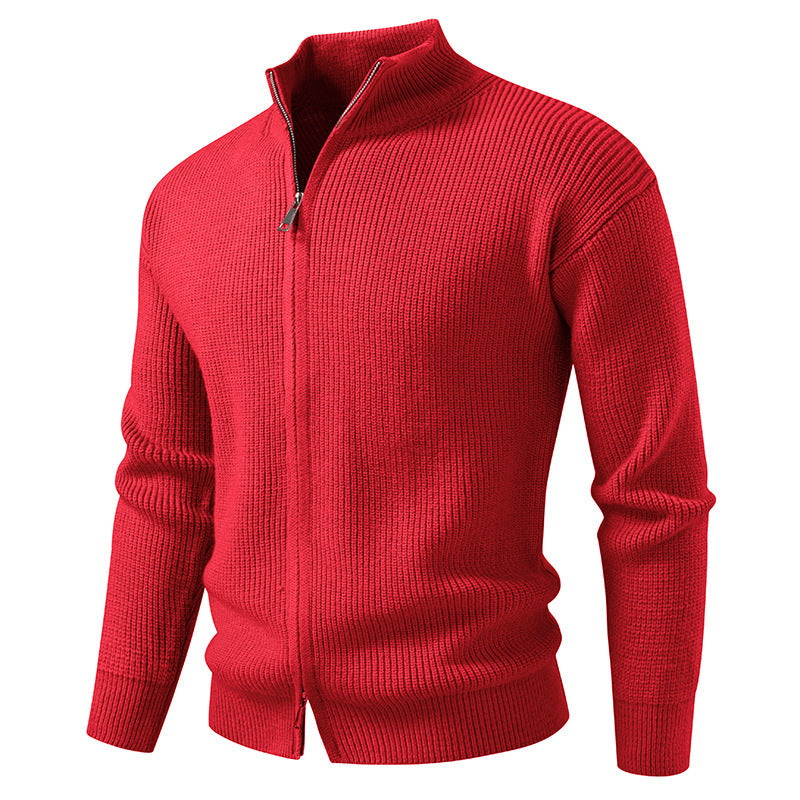Men's Zipper Cardigan Sweater Coat