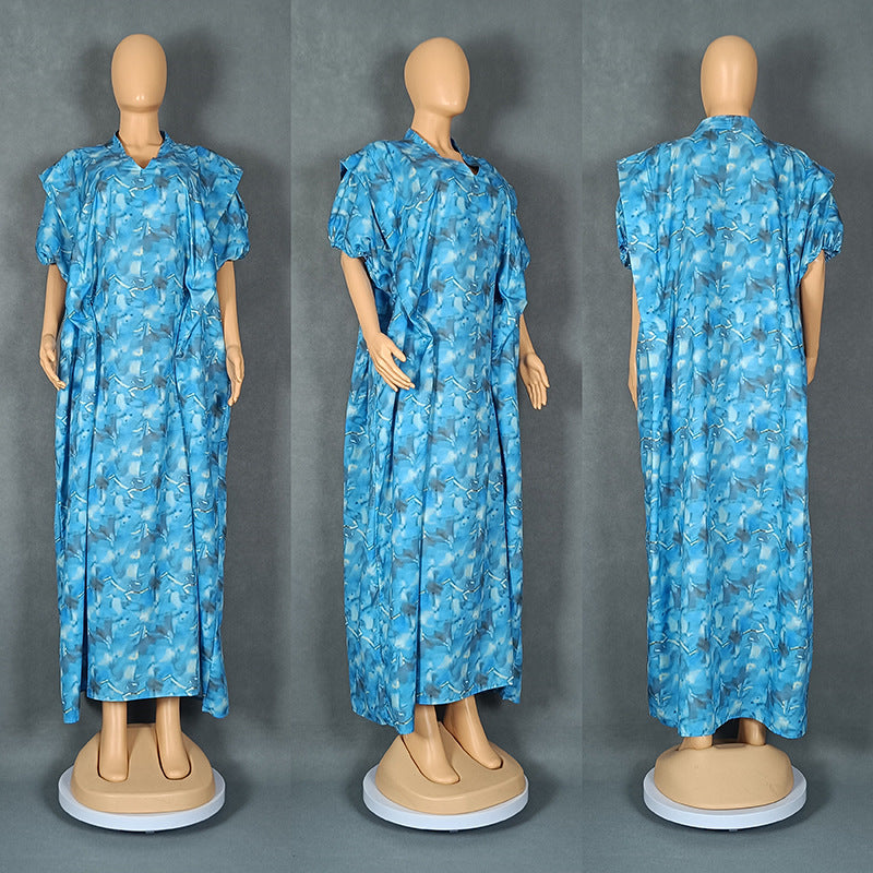African Style Printing Plus Size Dress