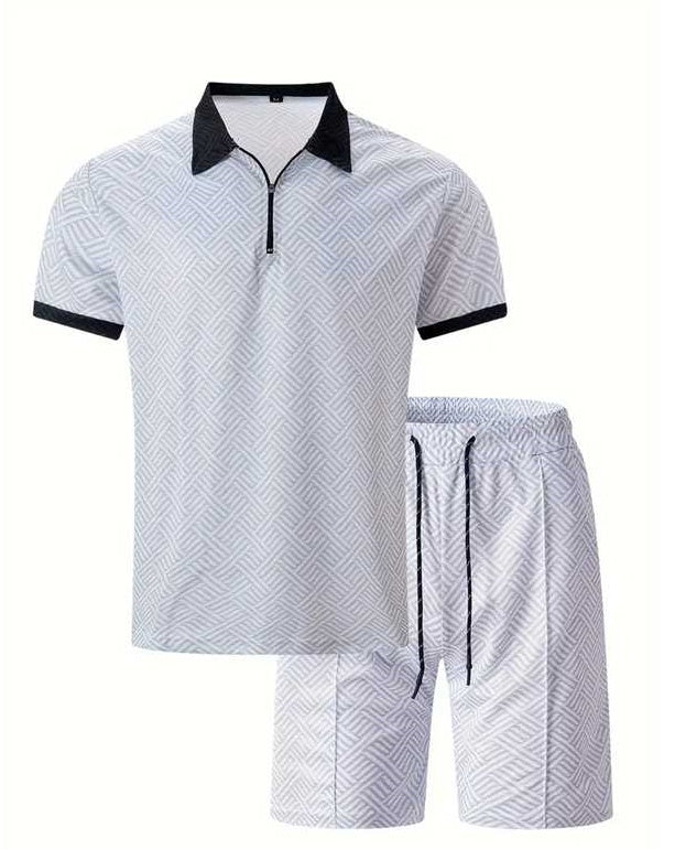 Polo Shirt Sports Short Sleeve Shorts Suit For Men