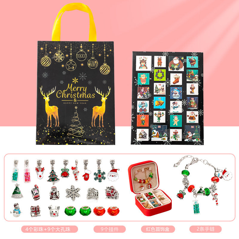 Diy Creative Children's Bracelet Ornament 24 Grid Calendar Christmas Blind Box
