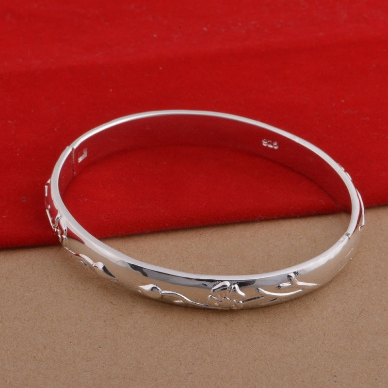 925 Silver Plated Jewelry Set Roses