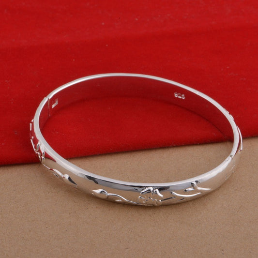 925 Silver Plated Jewelry Set Roses