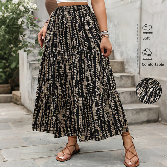 Women's All-match Casual High-end Plus Size High Waist Skirt