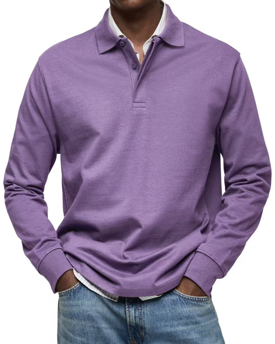 Men's Casual All-matching Long Sleeve Button Shirt