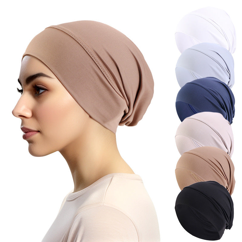 Ethnic Stretch Tam-o'-shanter Solid Color