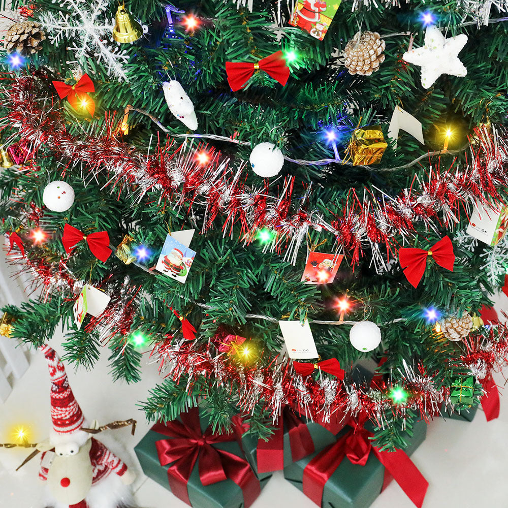 Christmas Tree, Energy-Saving LED Lights, Includes 195 Pendants, Skirts, And Guardrails