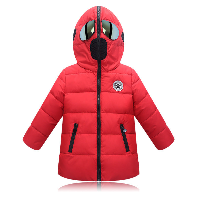 Boys And Girls Glasses Down Jacket Warm