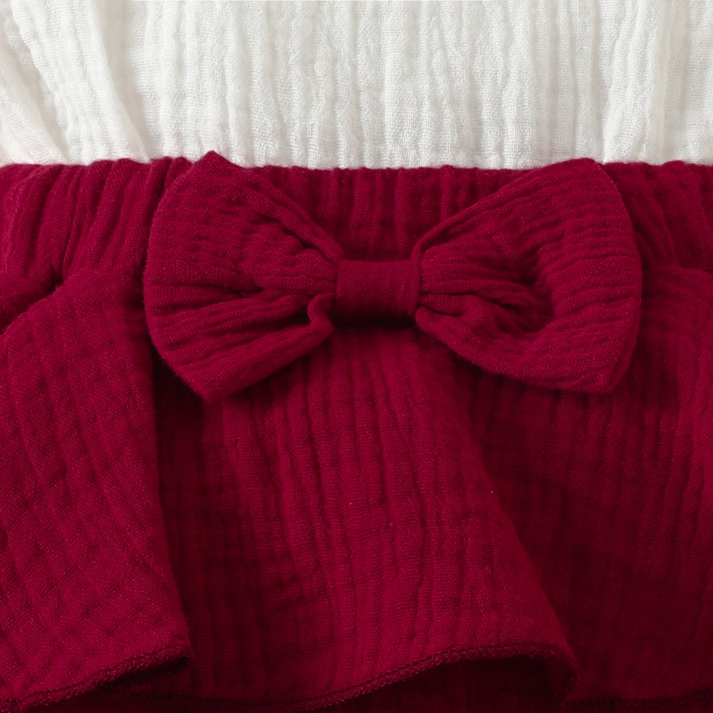 Girls Fashion Minimalist Bowknot Cake Dress