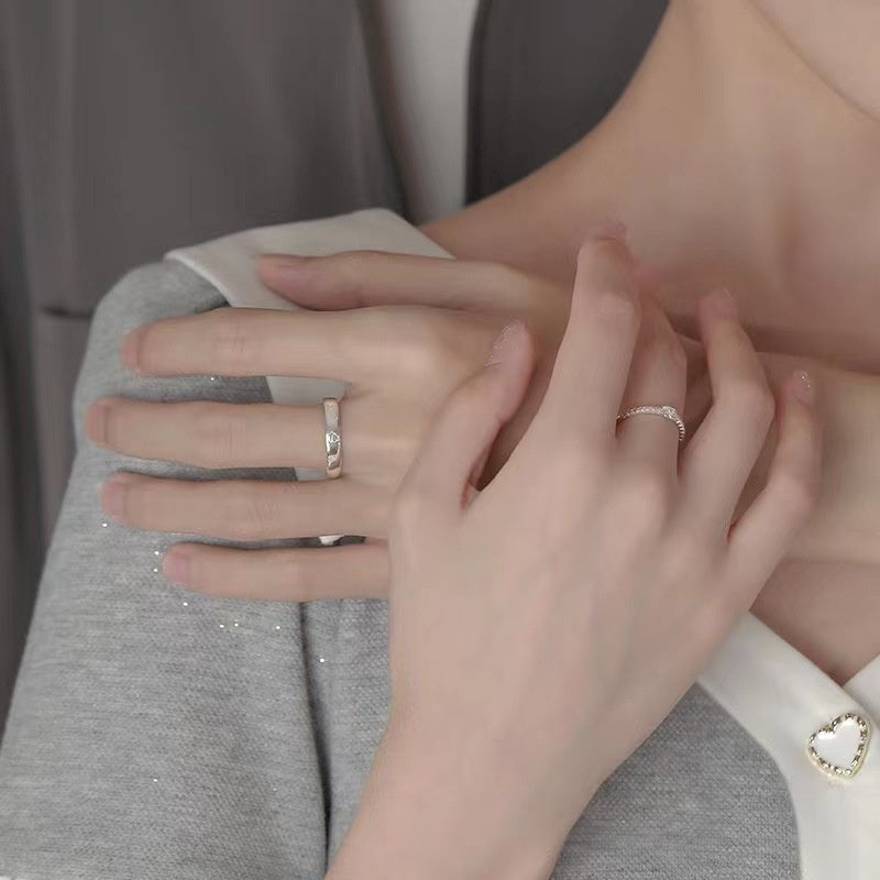 Little Prince And Rose Couple Ring Men And Women Inn Special-interest Design Fashion Couple Rings