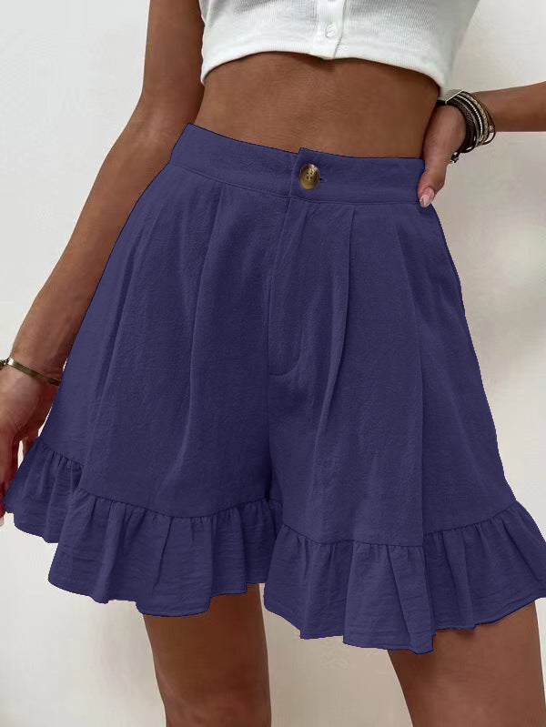 New European And American Women's High Waist Shorts Women