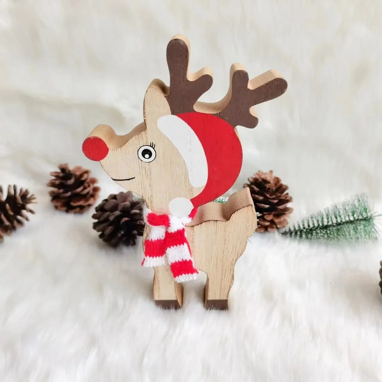 Christmas Ornaments Pendant Hanging Gifts Elk Deer Snowflake Xmas Tree New Year Party Decorations For Home