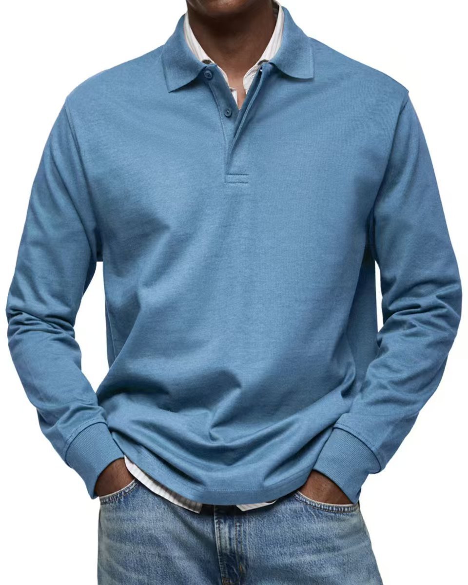 Men's Casual All-matching Long Sleeve Button Shirt