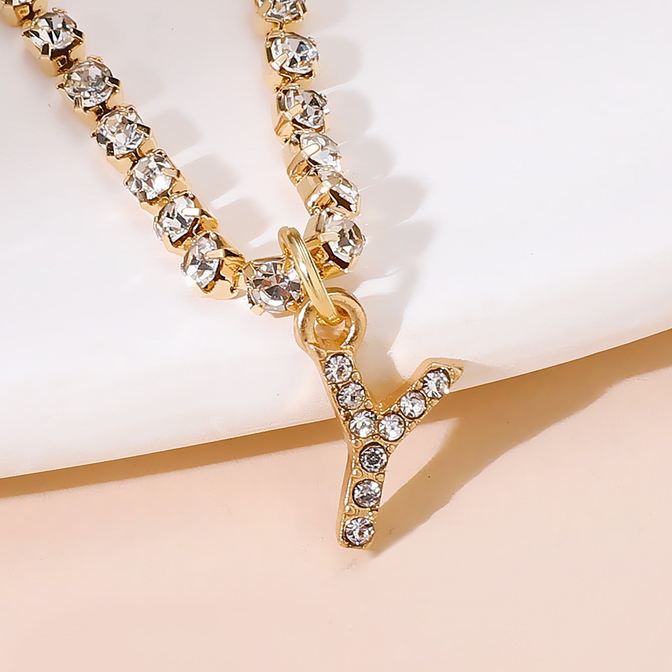 Diamond Tennis Letter Bracelet I Hip Hop Creative Beach Footwear