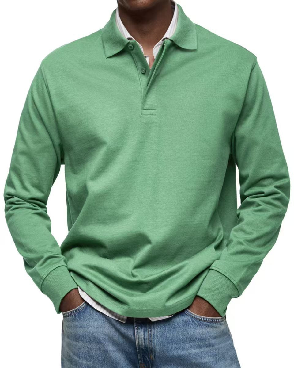 Men's Casual All-matching Long Sleeve Button Shirt