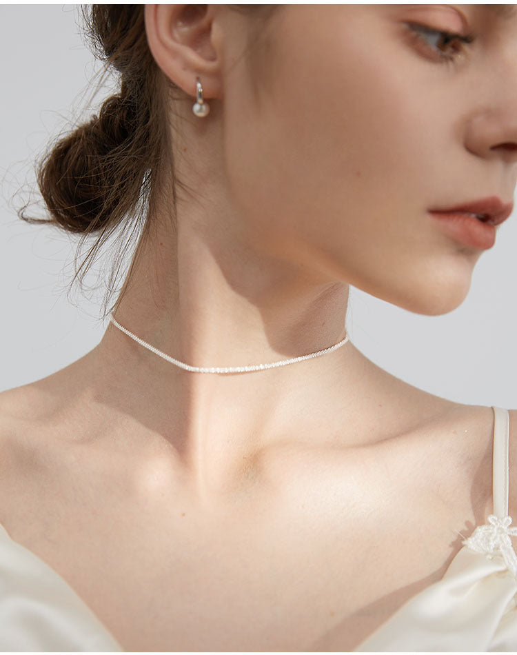 Necklace Female Clavicle Chain Starry Sterling Silver Necklace