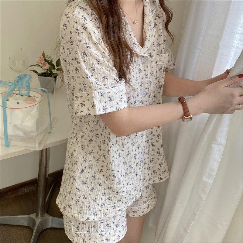 Cotton Korean Style Simple Homewear Pajamas