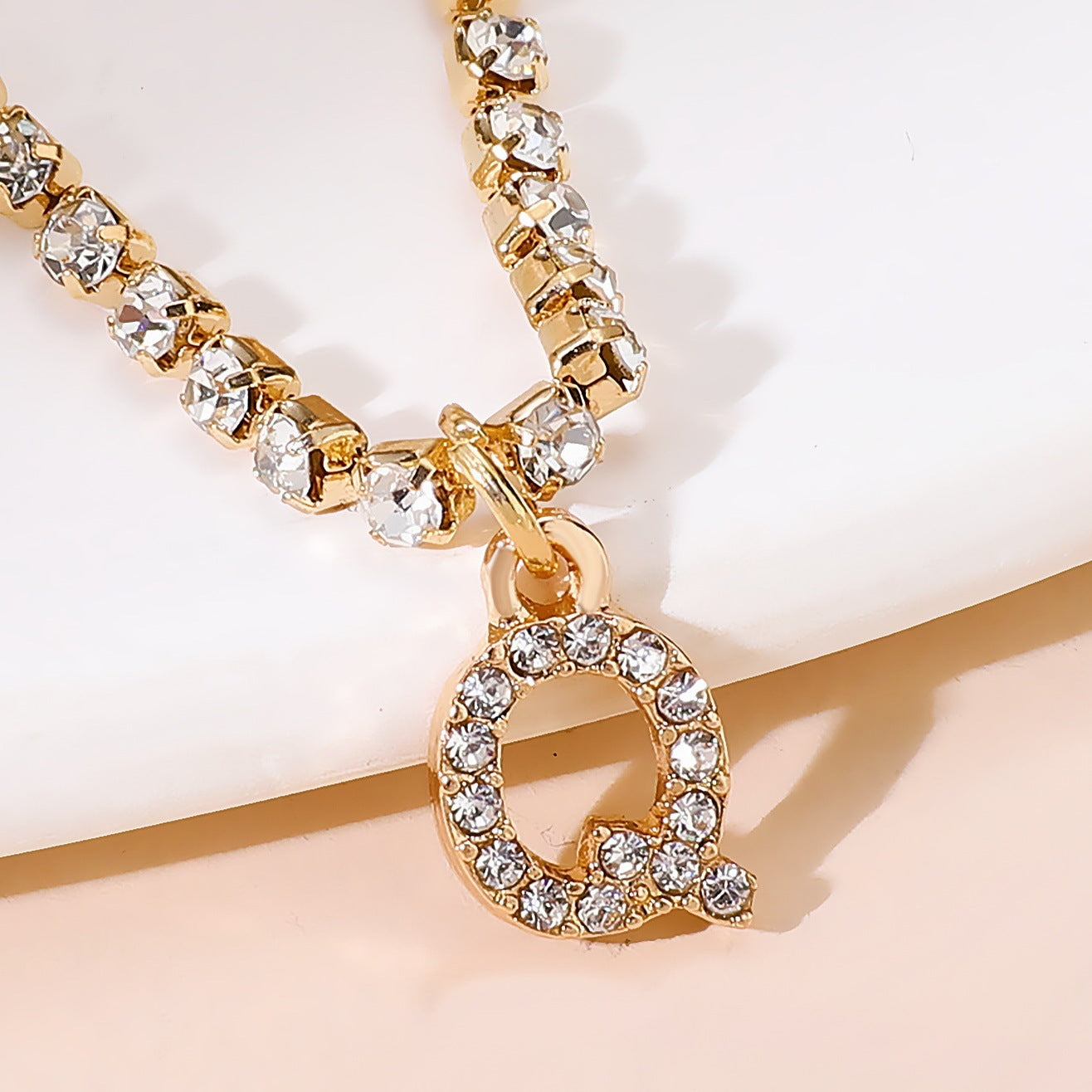 Diamond Tennis Letter Bracelet I Hip Hop Creative Beach Footwear