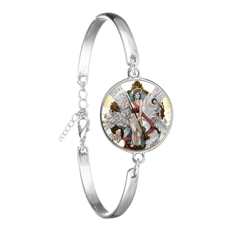Fashion Angel Pattern Bracelet For Men And Women