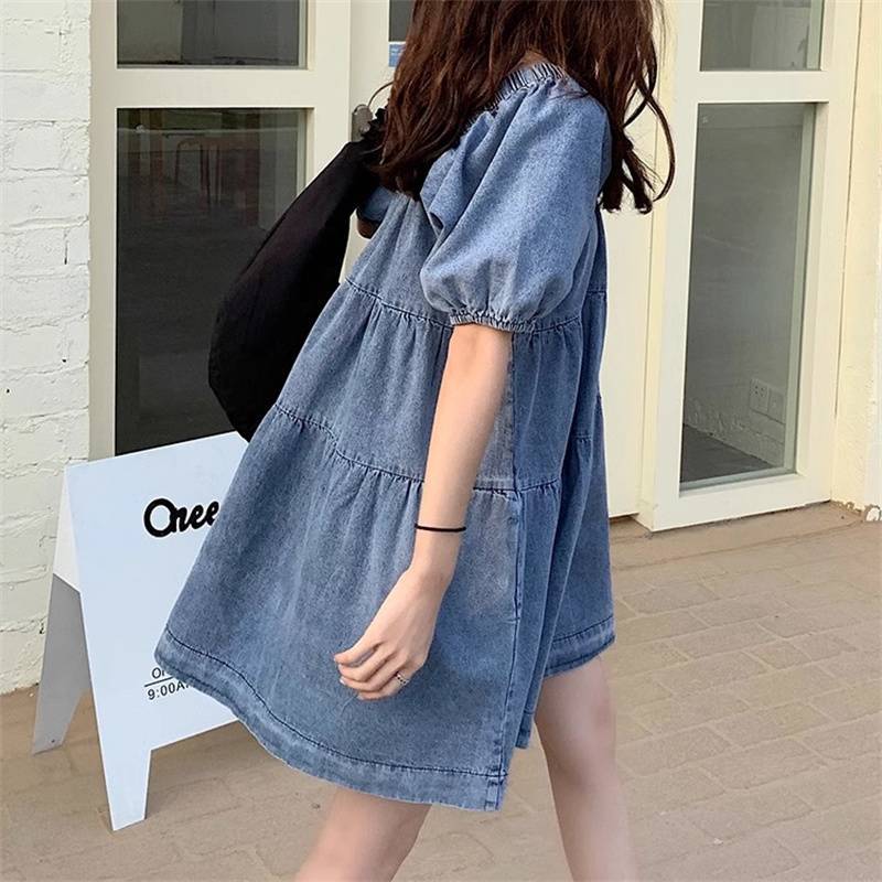 Womens Versatile Casual Denim Dress