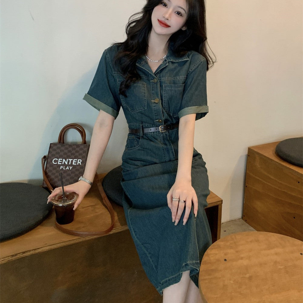 Women's Fashion Casual Denim Dress