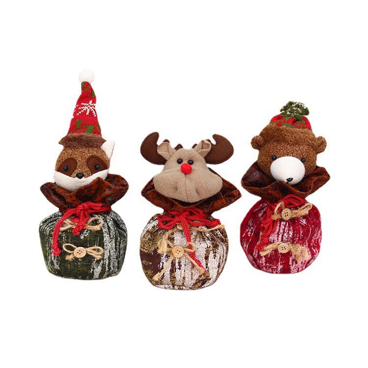Christmas Cloth Gift Bag Christmas Deer Bear Fox