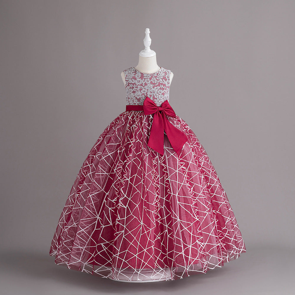 Girls Birthday Princess Dress Gauzy Gown