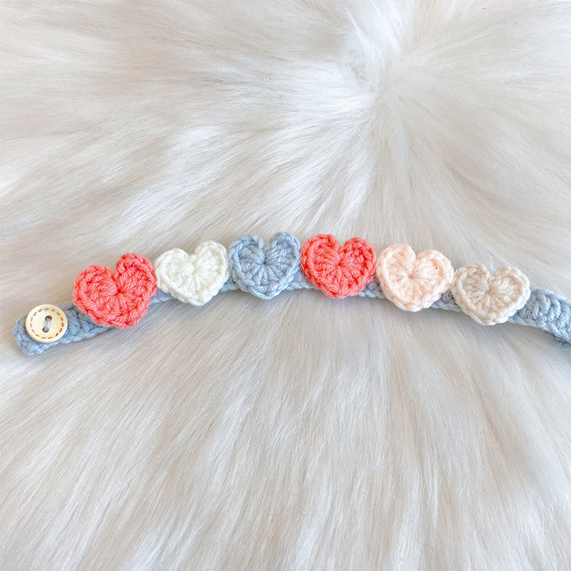 Dog Handmade Wool Knitted Scarf Bow Tie Collar