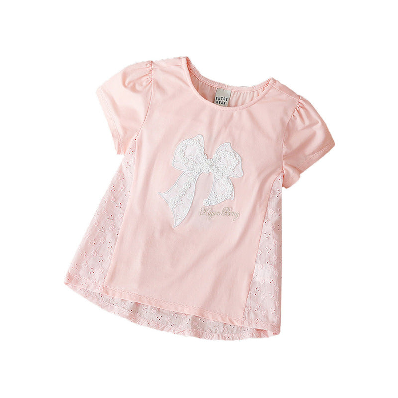 Girls' Fashion Personality Trendy Shirt Short Sleeve