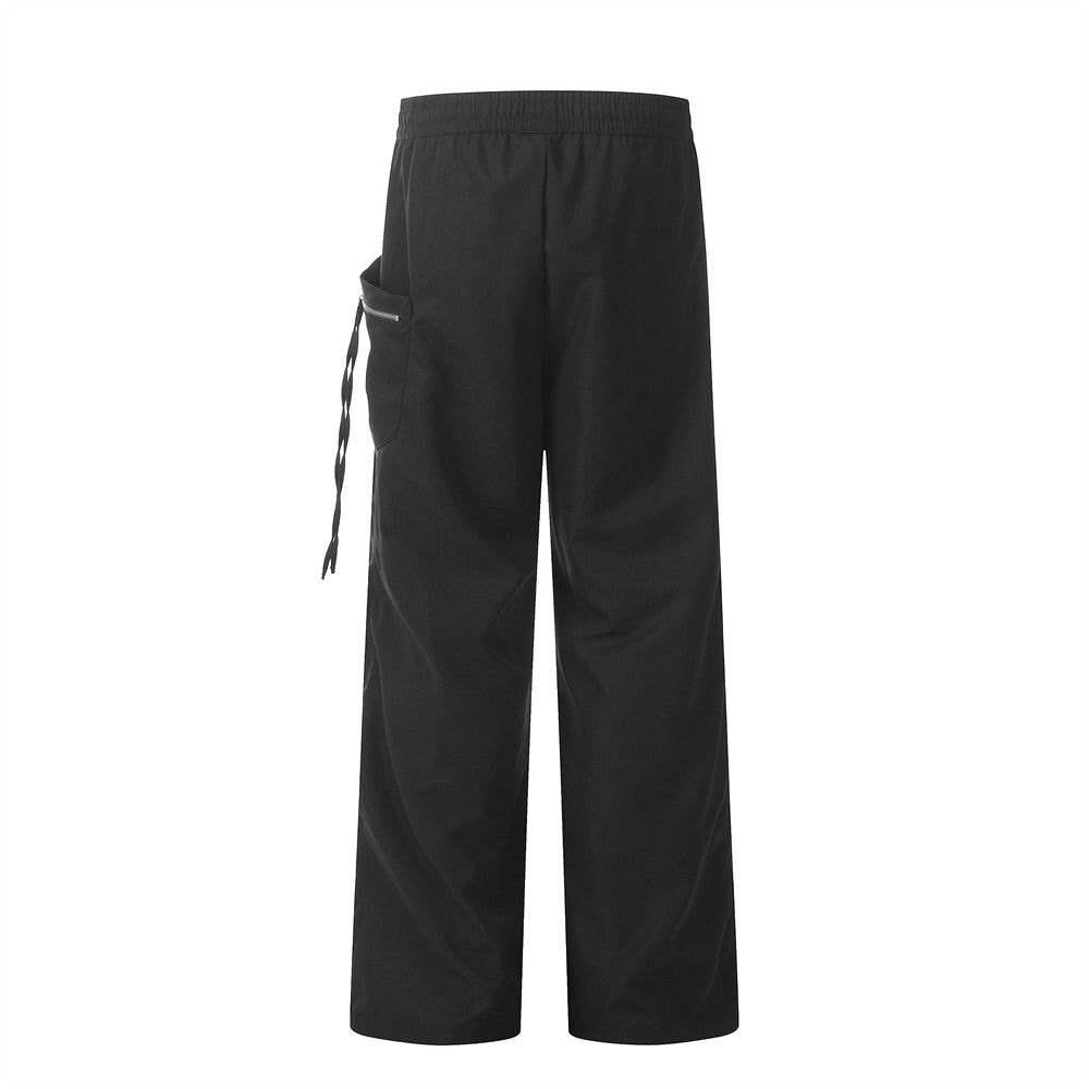 Fashion Pleated Paratrooper Casual Pants Men