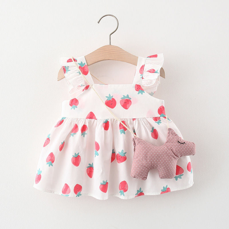 Children's Girls Summer Sleeveless Print Dress