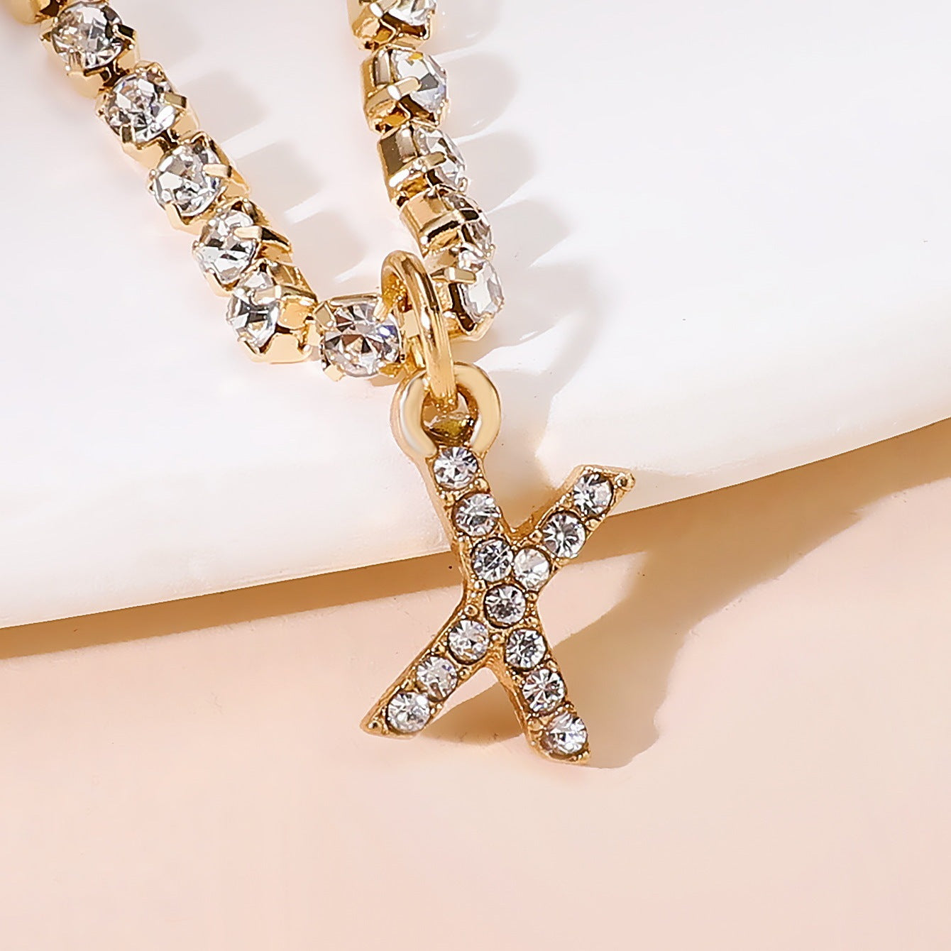 Diamond Tennis Letter Bracelet I Hip Hop Creative Beach Footwear