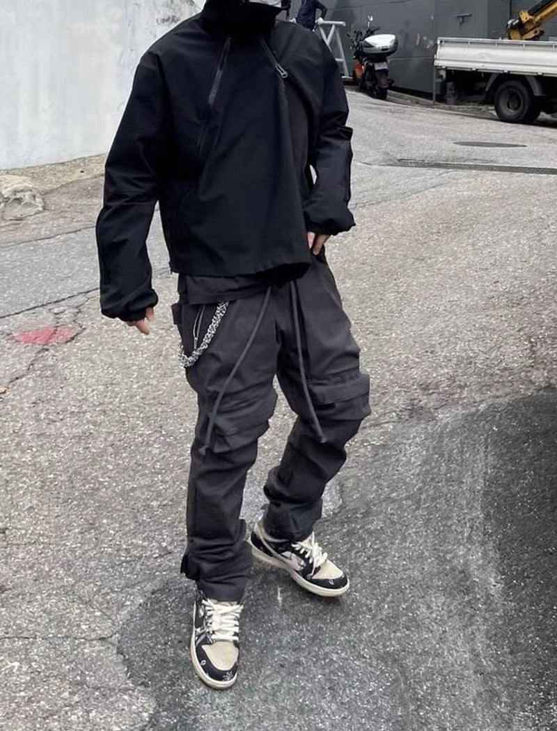 Niche High Street Multi Pocket American Cargo Pants For Men
