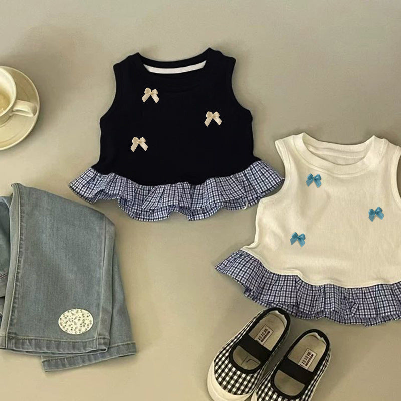 Children's Vest Top Girls' Western Style