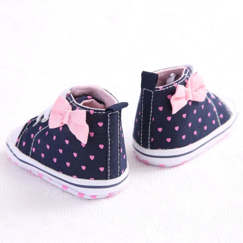 Baby Girls' High-top Soft-soled Toddler Shoes