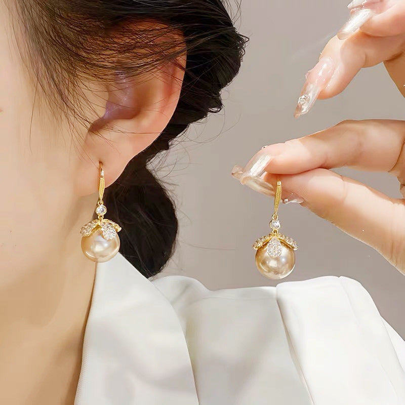 Pearl Earrings For Women Trendy Simple Niche Design Ear Rings