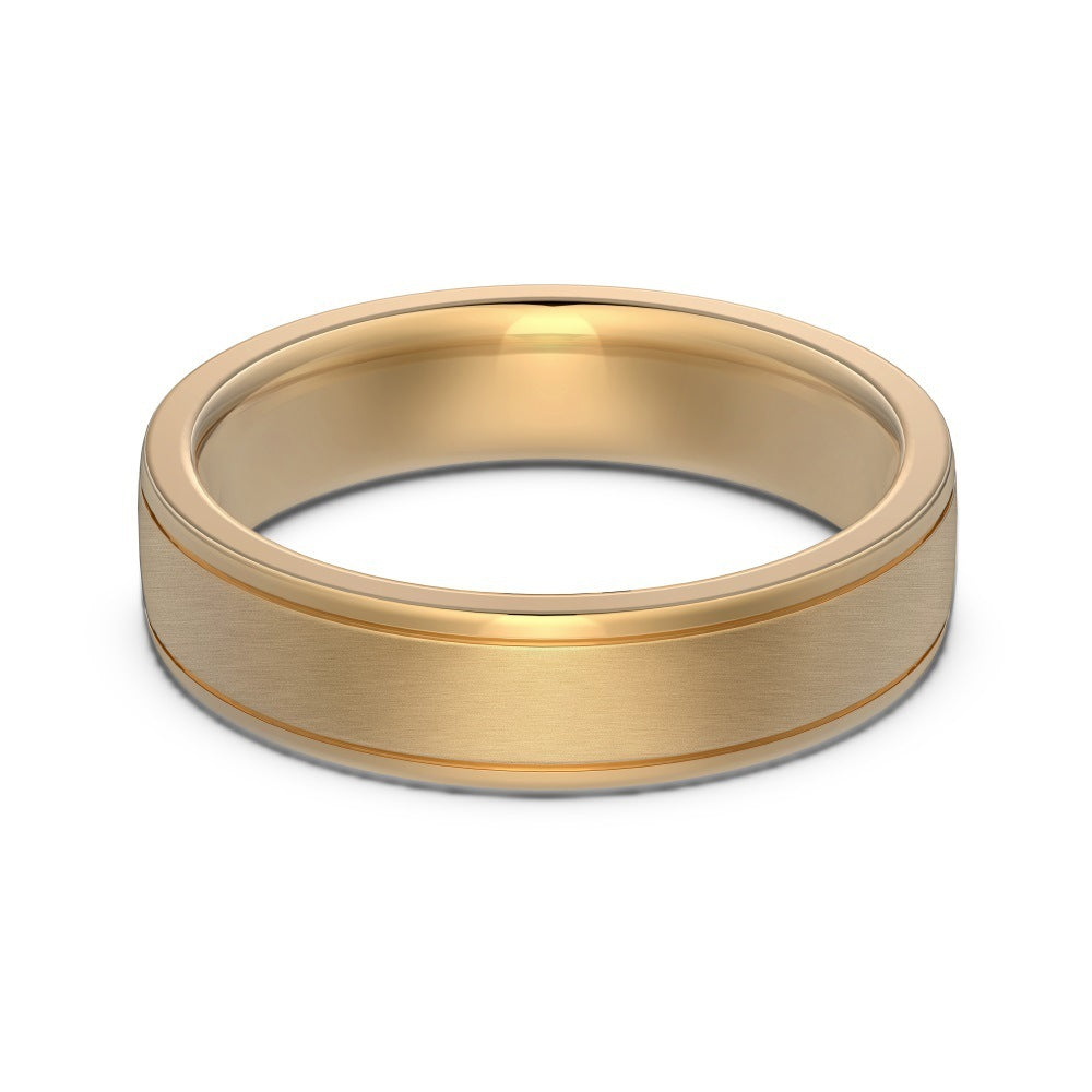 Sterling Silver Round Zircon Simple Plain Silver Ring