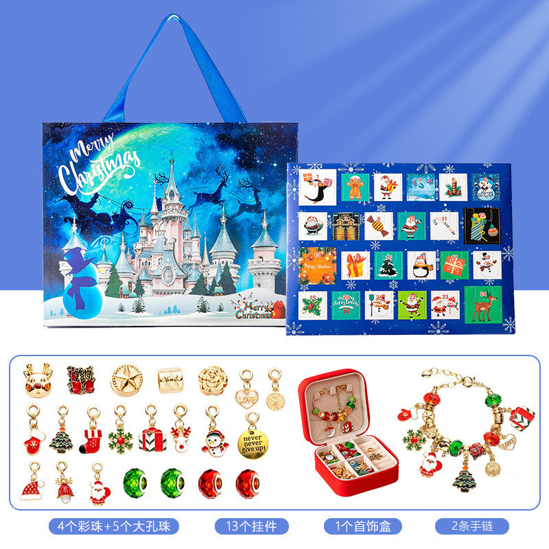 Diy Creative Children's Bracelet Ornament 24 Grid Calendar Christmas Blind Box