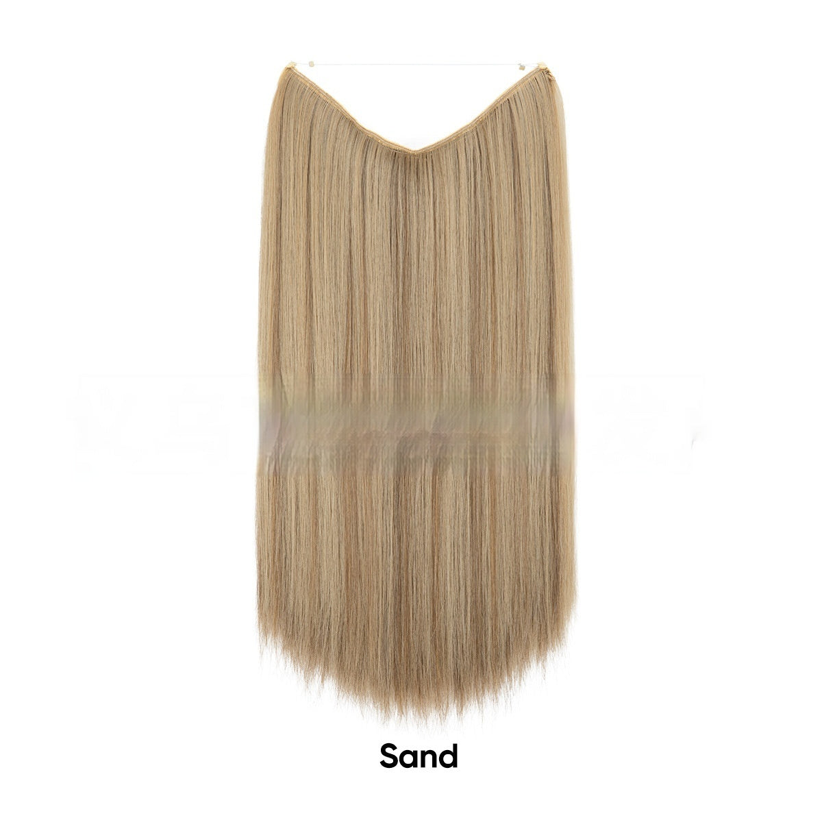 Women's One-piece Adjustable Invisible Straight Multi-color Gradient Hair Extension Fishline