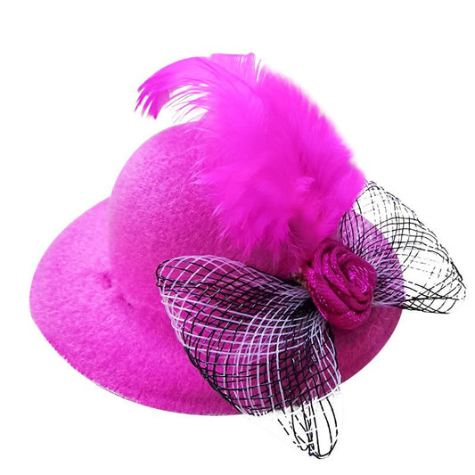 Headdress Toy Mesh Flower 7cm Pet Hat