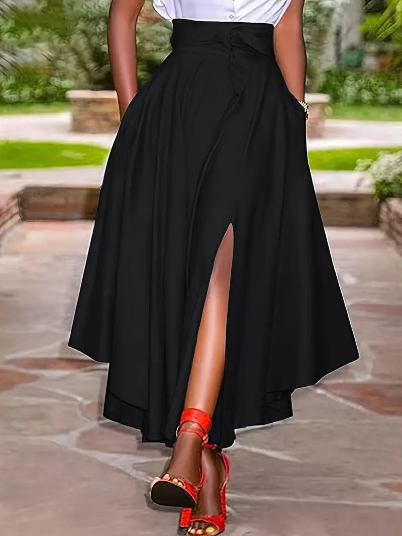 Casual Women's Midi Skirt Ruffled Skirt