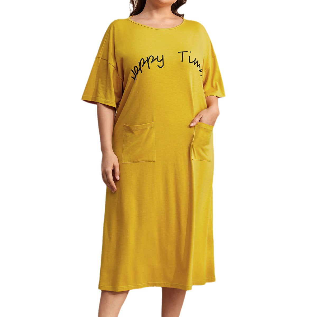 Printed Homewear Loose Casual Nightdress