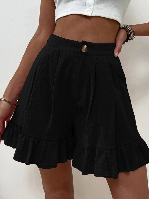 New European And American Women's High Waist Shorts Women
