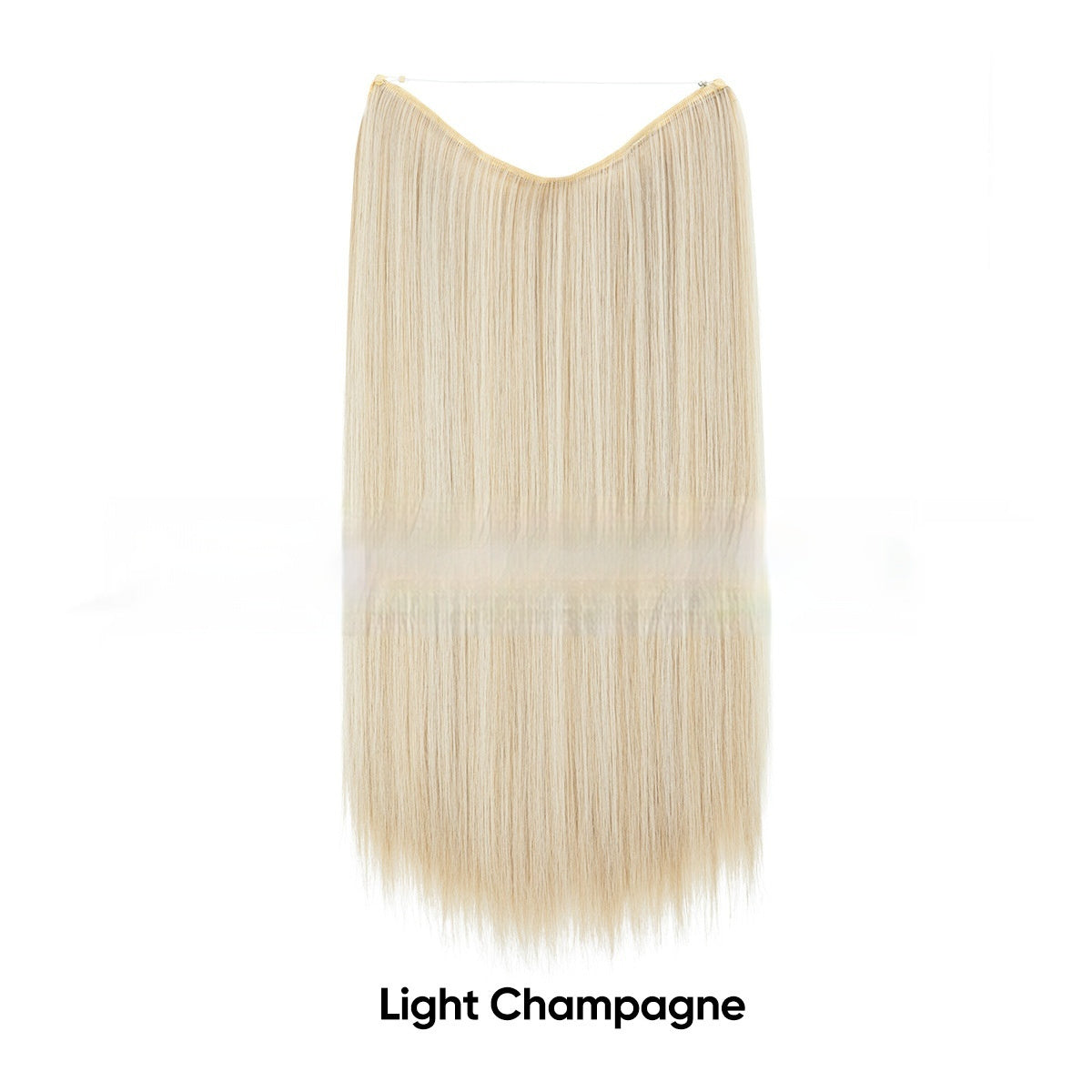 Women's One-piece Adjustable Invisible Straight Multi-color Gradient Hair Extension Fishline