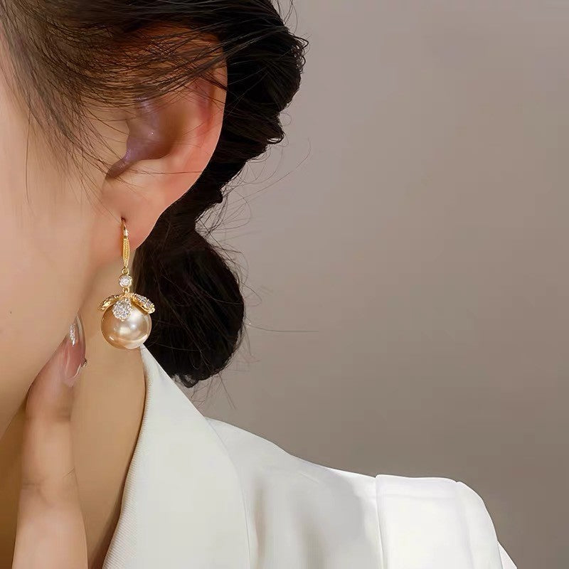 Pearl Earrings For Women Trendy Simple Niche Design Ear Rings