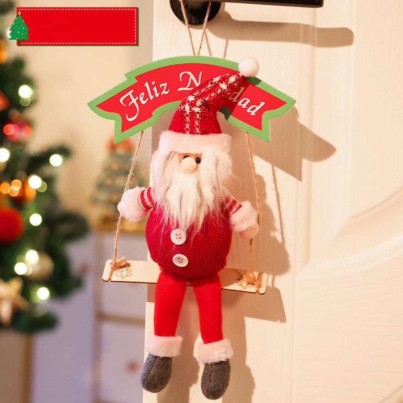 Christmas Tree Pendant Garland Door Hanging