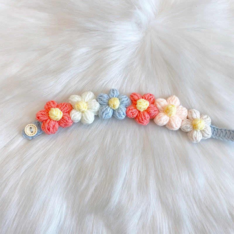 Dog Handmade Wool Knitted Scarf Bow Tie Collar
