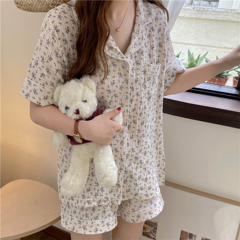 Cotton Korean Style Simple Homewear Pajamas