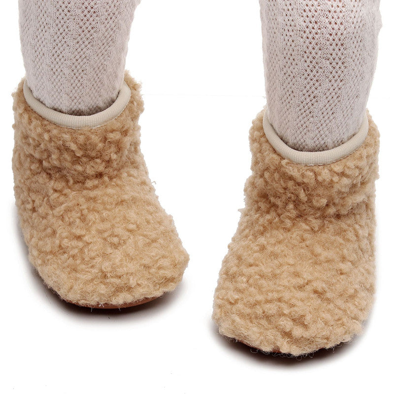 Baby Toddler Fleece-lined Cotton Boots Thermal Baby Shoes