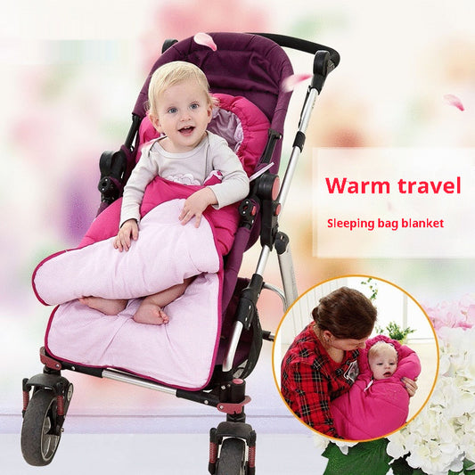 Baby Go Out Swaddling Quilt Sleeping Bag Autumn And Winter Newborn