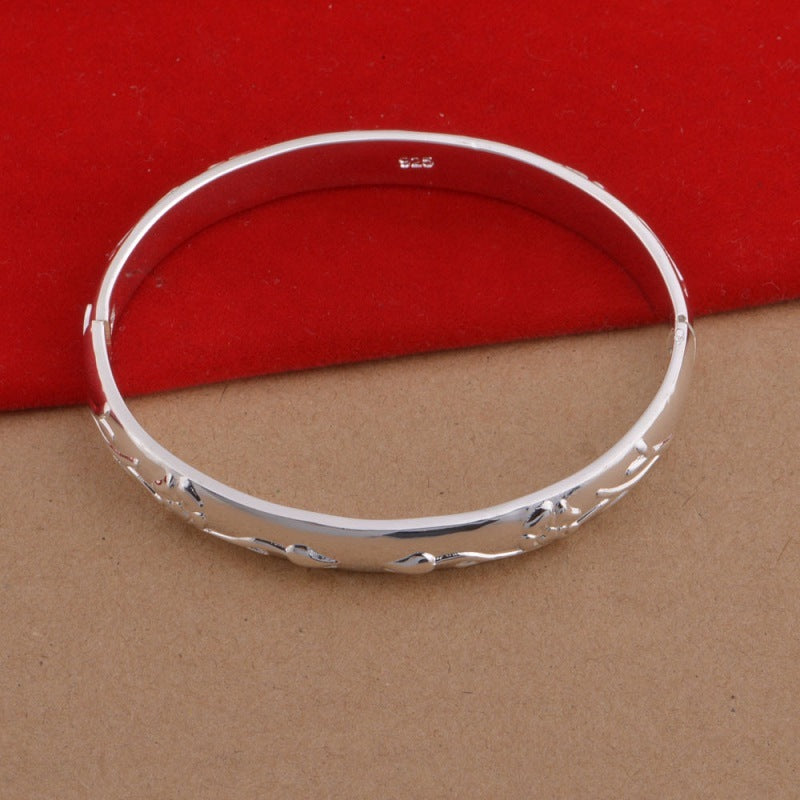 925 Silver Plated Jewelry Set Roses